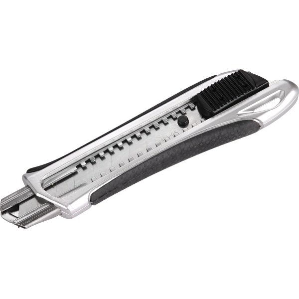 univerzális vágókés, rozsdamentes acél fémház,  gumirozott, tripla vágóéllel; 18mm, pótpenge: 4780001