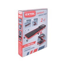 2-funkciós szerelőszék, és autó-aláfekvő ágy, gurulós, max.: 150 kg