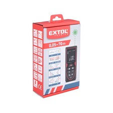 távolságmérő, digitális zöld lézeres; beépített akkuval, mérési tartomány: 0,05-70m, pontosság: +/-2,0mm