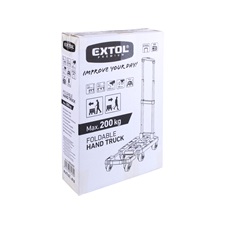 kézikocsi, összecsukható, max.teherbírás:100kg, 6 db kerék