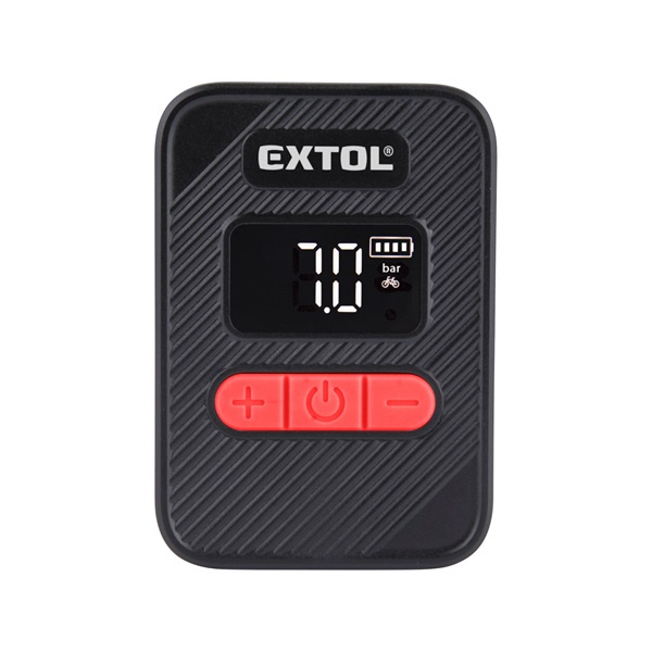 akkus légkompresszor 8V, 500 mAh Li-ion akku, max. 10,3 Bar