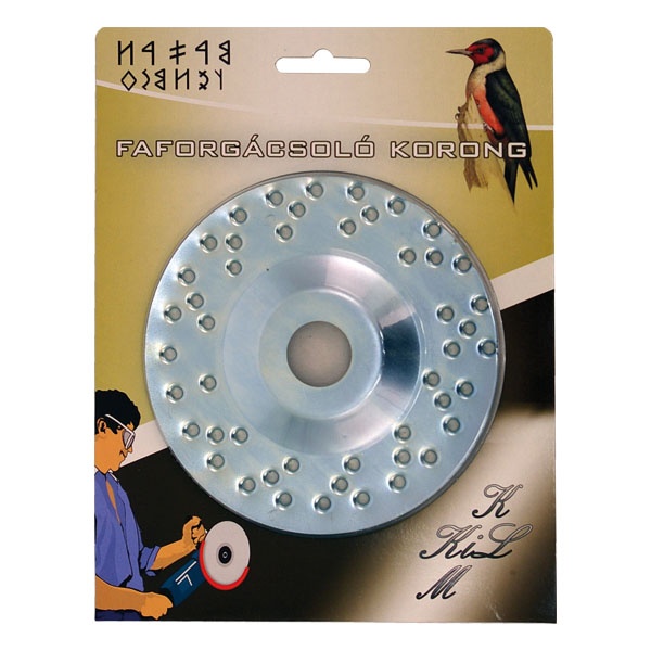 Faforgácsoló korong, max 12200 ford/perc, sarokcsiszolóhoz, fém, 125mm, fa csiszolásához, szakaszos használat