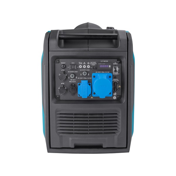 Heron, benzinmotoros áramfejlesztő, csendes üzemű, 5,5 kVA, 230V, 1 fázisú, inverteres