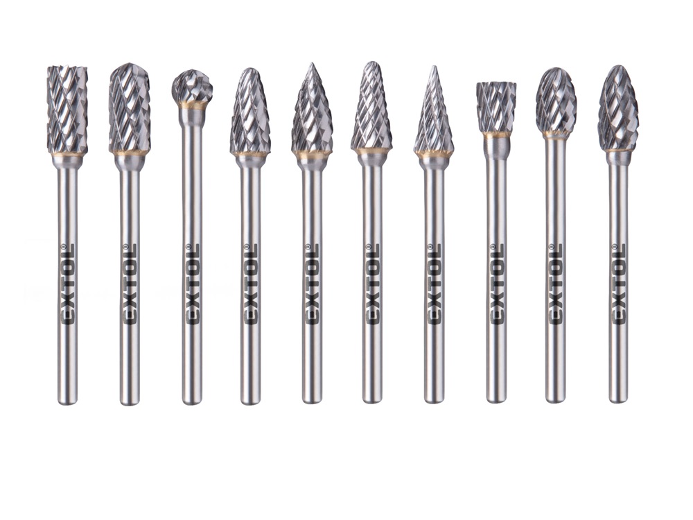 mini keményfém turbómaró (rotormaró) klt. 10 db, átmérő 6×13mm/szár 3mm, keresztfogazás