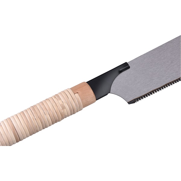 Japán húzófűrész, egyenes rattan nyél, teljes/penge hossz: 610/248 mm, sűrű fogazás T15