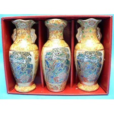 Kínai váza, 20cm hármas készlet  3419626