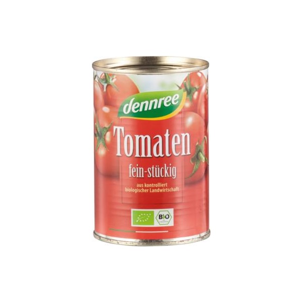 KILISTÁZVA - Konzerv paradicsom darabolt 400g, Dennree Bio