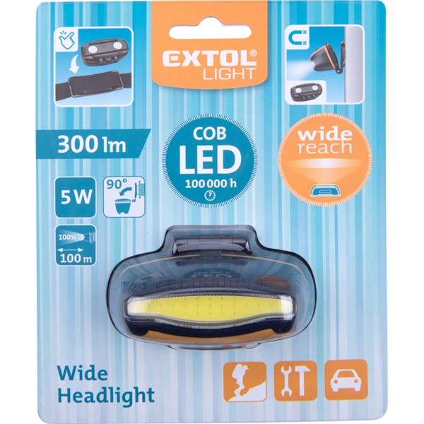 LED fejlámpa, 5 W COB (széles vetítőszögű)... KIFUTÓ, HELYETTE: 8862100