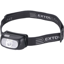 LED fejlámpa, 5 W, CREE XPG, 130 Lumen; 40m hatótávolság, tölthető akkuval, 6 funkció, cseppálló: IPX5