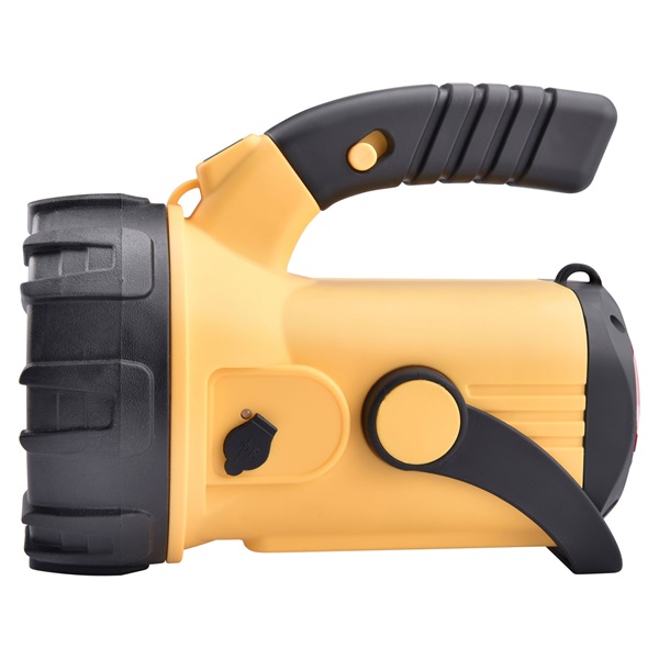 LED lámpa, 10W CREE XML, 500Lm (előre, fókuszált fény) + 3W COB LED - 300lm (oldalra, szórt fény), beépített Li-ion akku