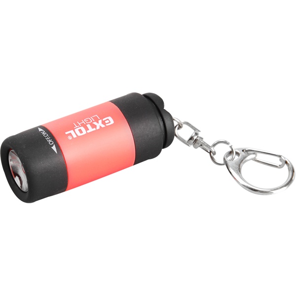 LED lámpa, mini, 0,5 W, 30 Lumen, USB töltés; töltési idő kb. 2 óra, világítás: kb. 4 órás, 16g, kulcstartós