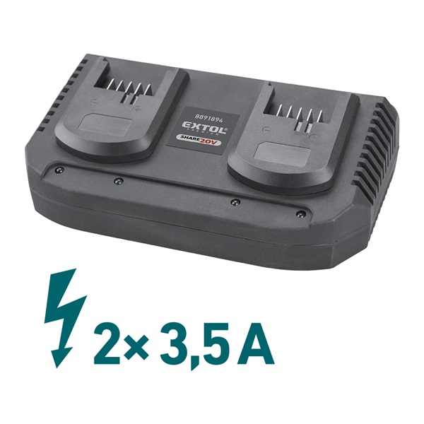 akkus sarokcsiszológép, Share20V, 40V, Li-ion, 2db akku, 1db töltő, 2×4000 mAh, 180 mm, szénkefe mentes