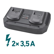 akkus sarokcsiszológép, Share20V, 40V, Li-ion, 2db akku, 1db töltő, 2×4000 mAh, 180 mm, szénkefe mentes