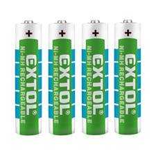 akku (tölthető ceruza elem) klt. 4 db, NiMh, 1,2 V, 1000 mAh, méret: AAA (HR03); bliszteren