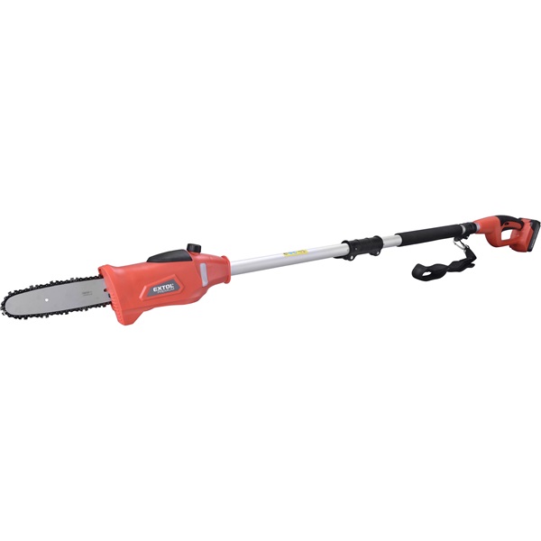 akkus ágvágó láncfűrész gép, 18V, vezető 240 mm, 1500mAh Li-ion akku, és töltővel