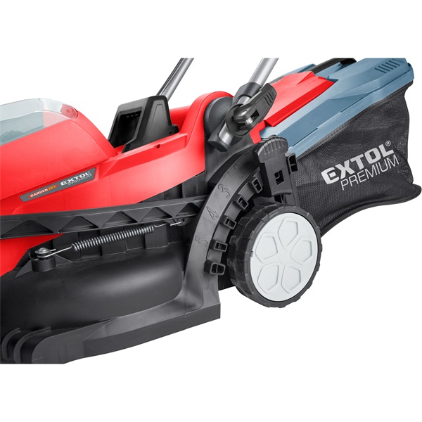 akkus fűnyíró gép, Garden20V, 20V, AKKU és TÖLTŐ NÉLKÜL! vágási kapacítás 33cm, állítható magasság, szénkefe mentes