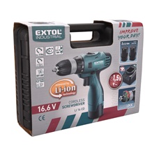 akkus fúrócsavarozó, 14,4 V (Max. 16,6V), Li-ion, 2db akku, 1db töltő, 2000 mAh, 33/16Nm