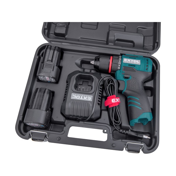 akkus fúrócsavarozó, 16 V, Li-ion, , kefementes, 2db akku, 1db töltő, 2000 mAh, 50/25 Nm