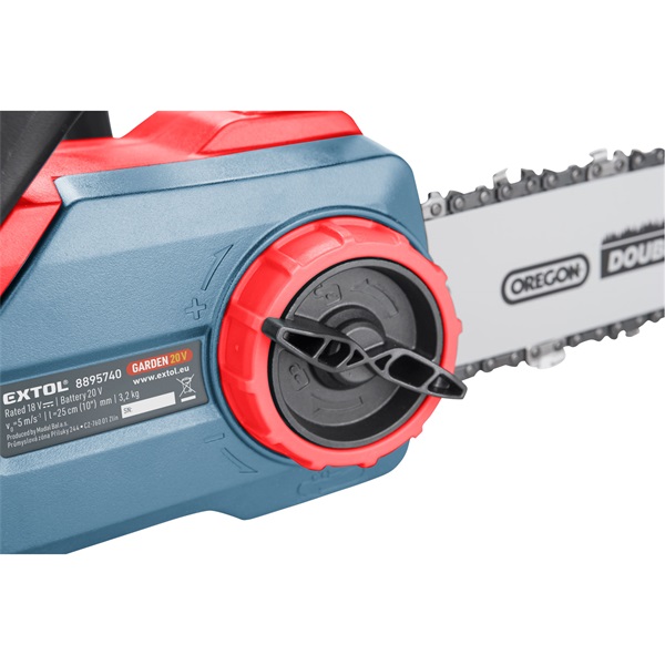 akkus láncfűrész gép, Garden20V, 20V, AKKU és TÖLTŐ NÉLKÜL!, vezetőhossz 305mm, Oregon lánc és vezető