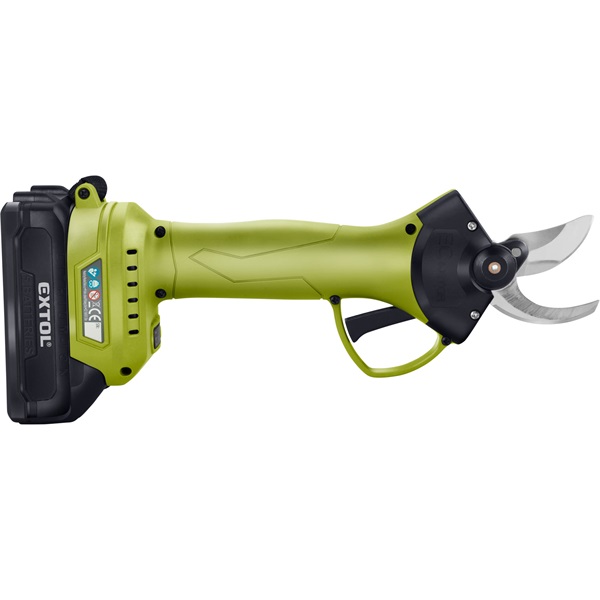 akkus metszőolló, Power Share, 20V, kefementes motor, 1db 2000 mAh Li-ion akku + 1 db töltő