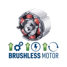 akkus metszőolló, Power Share, 20V, kefementes motor, 1db 2000 mAh Li-ion akku + 1 db töltő