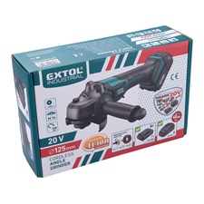 akkus sarokcsiszológép, Share20V, 20V, Li-ion, 1db akku, 1db töltő, 2000 mAh, 125 mm