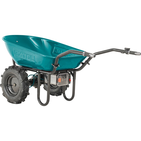akkus talicska, 40V, Li-ion, 2 kerekes, differenciálmű, 1 akku, 1 töltő, 6000 mAh, max.260 kg, kefementes motor