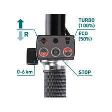 akkus talicska, 40V, Li-ion, 2 kerekes, differenciálmű, 1 akku, 1 töltő, 6000 mAh, max.260 kg, kefementes motor