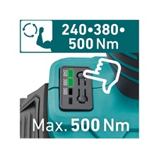 akkus ütvecsavarozó, Share20V, 1/2" négyszög, Li-ion; 1db 20V akku: 2000 mAh, 1db töltő, 500 Nm