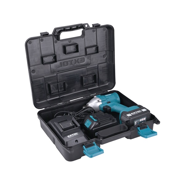 akkus ütvecsavarozógép 18V, LI-ion, 1/2" négyszög befogás, 2 db akku: 4000 mAh, ford.: 2.600 1/min, 260 Nm