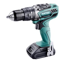 akkus ütvefúró és csavarozó, 18V, Li-ion; 4 pólusú motor, 1db akku, 1db töltő, 2000 mAh, 40/58Nm