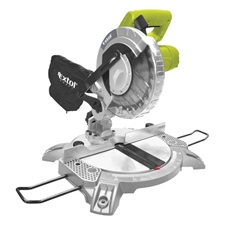 asztali körfűrész, 1400W;  5500 ford/perc; 210×25,4×2,6mm T24, dönthető és forgatható 0-45°, ALU talp