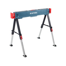 asztalosbak/fűrészbak állítható, összecsukható; 600 - 850 mm, max. terhelés: 550 kg, saját tömeg: 7,9 kg