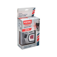 automatikus lézeres vízszintező, PIROS, 1H1V (1 horizontális+1 vertikális) pontosság:0,5mm/1m, 1/4" menetes
