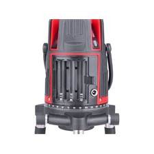 automatikus lézeres vízszintező, PIROS, 1H4V6D (1 horizontális+ 4 vertikális+ 6 pont) pontosság:0,2mm/1m, 5/8" menet