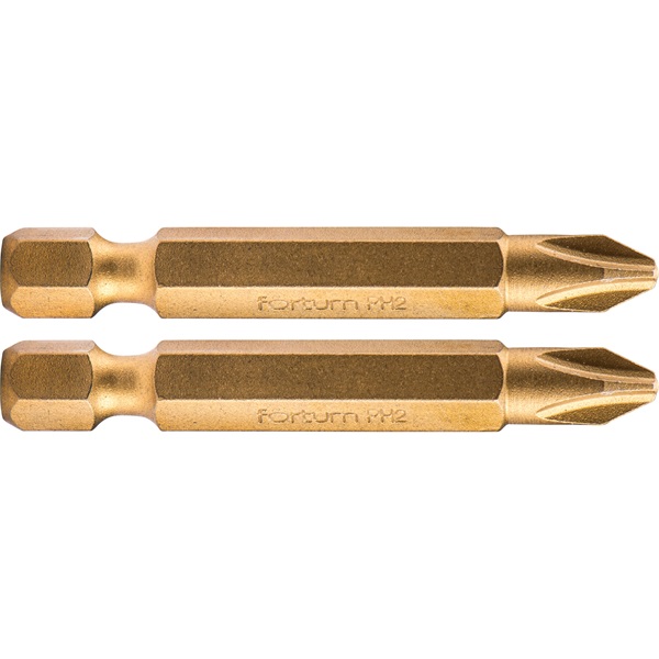 behajtóhegy PH, 2 db, S2 acél, Titanium bevonat; PH 3×50mm, bliszteren