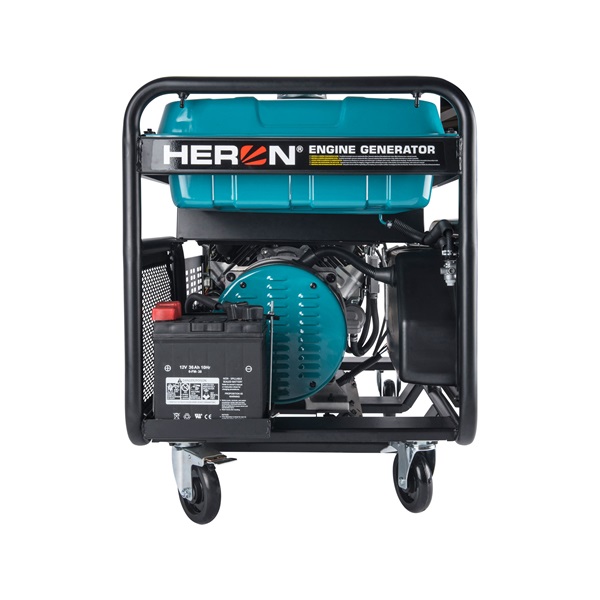 Heron, benzinmotoros áramfejlesztő,  13/11 kVA, három- és egyfázisú, benzin üzemű, önindítós