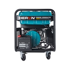 Heron, benzinmotoros áramfejlesztő,  13/11 kVA, három- és egyfázisú, benzin üzemű, önindítós