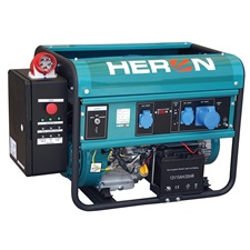 benzinmotoros áramfejlesztő + HAE-3/1 inditóautomatika + GSM, 6500 VA, egyfázisú (EGM-68 AVR-1E), önindítós; kifutot tip
