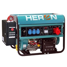 benzinmotoros áramfejlesztő+HAE-3 indító automatika + GSM, max 6500 VA, háromfázisú (EGM-68 AVR-3E),  önindítós