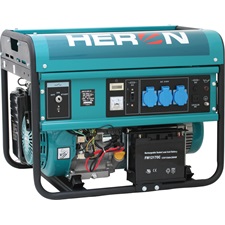 benzinmotoros áramfejlesztő, max 5500 VA, egyfázisú, elektromos önindítóval (EGM-55 AVR-1E); kifutó, utódja: 8896415