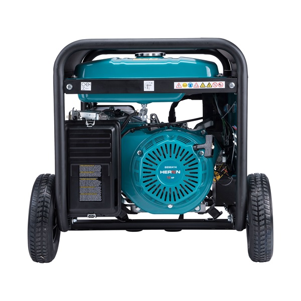 benzinmotoros áramfejlesztő, max 6000 VA, háromfázisú, elektromos öninditóval