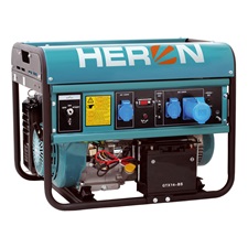 benzinmotoros áramfejlesztő, max 6800 VA, egyfázisú (EGM-68 AVR-1E), önindítós; kifutott típus, utódja: 8896421