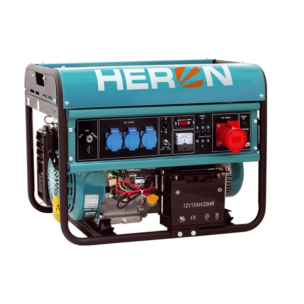 benzinmotoros áramfejlesztő, max 6800 VA, háromfázisú (EGM-68 AVR-3E),  önindítós; kifutott típus, utódja: 8896420