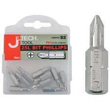 bit 10db, CV., műanyag dobozban; PH 2×25mm