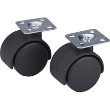 bútorgörgő 2 db, önbeálló, kemény nylon műanyag, 40mm, max. teherbírás: 25 kg/db