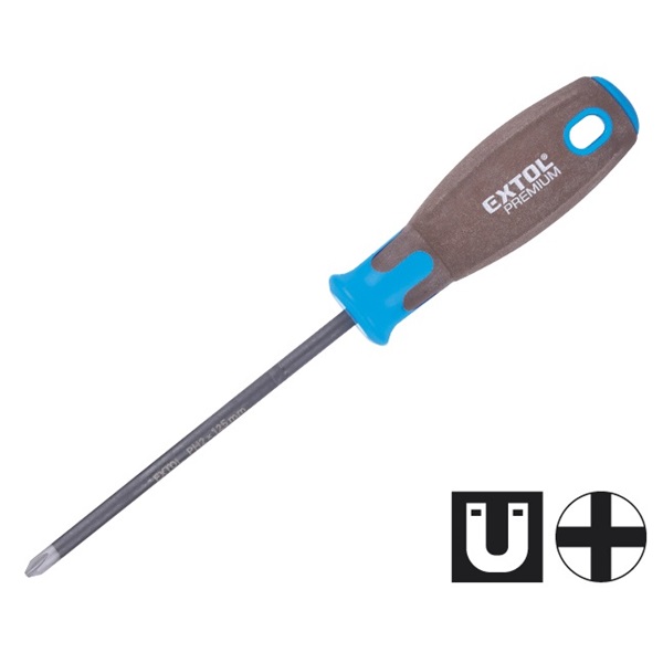 csavarhúzó, PH, CV., mágneses, SUPERGRIP markolat; PH1×100mm