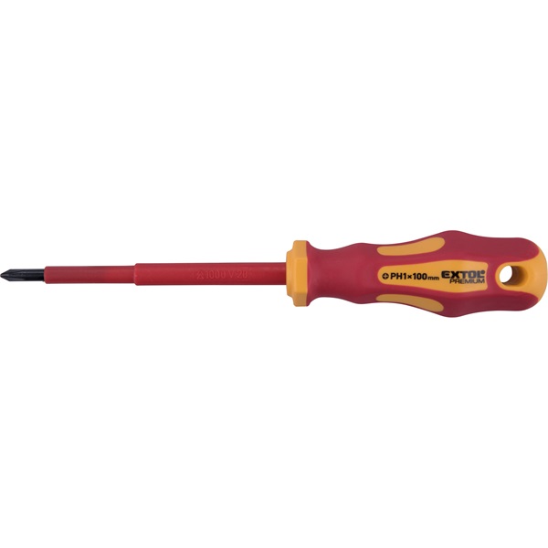 csavarhúzó szigetelt 1000V, PH1×100 mm, CrV., VDE, GS
