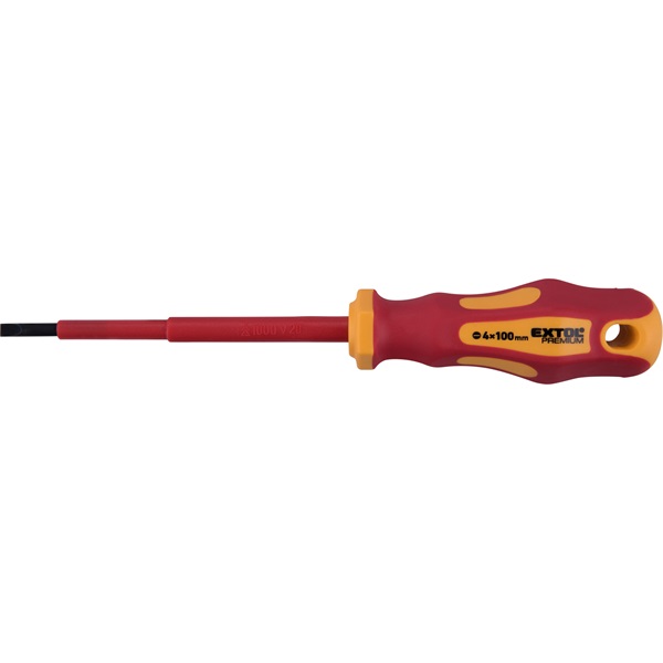 csavarhúzó szigetelt 1000V, lapos 5,5×125 mm, CrV., VDE, GS