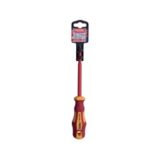 csavarhúzó szigetelt 1000V, lapos 5,5×125 mm, CrV., VDE, GS